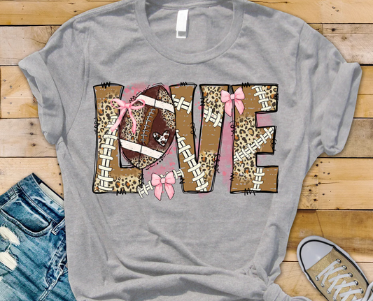 Design - Love Football Bow