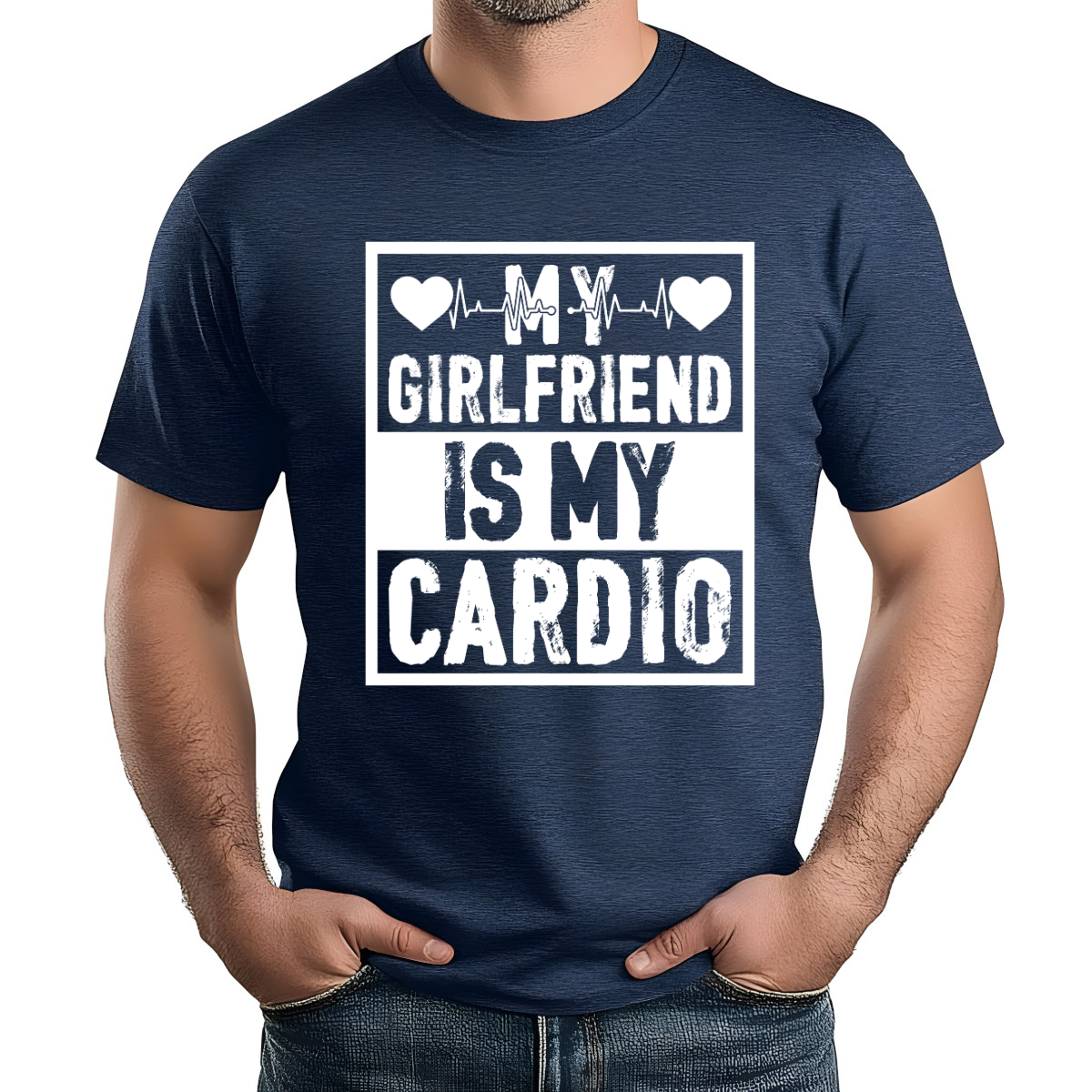 My Girlfriend Is My Cardio DTF Transfer