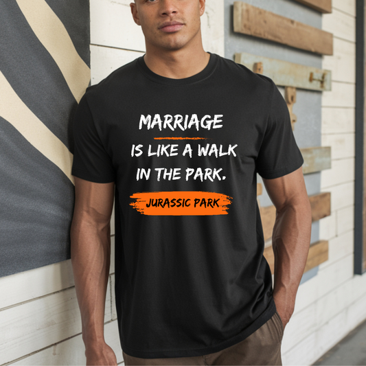 Marriage Jurassic Park DTF Transfer