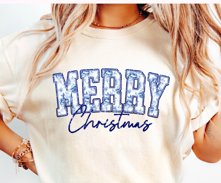 Design - Merry Christmas Chinoiserie (Glitter)