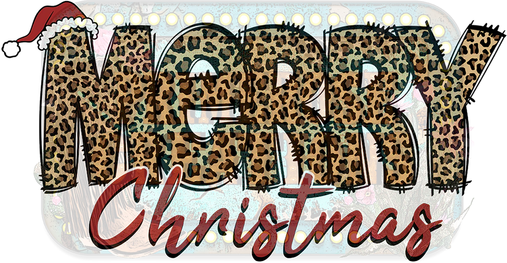 Design - Merry Christmas Leopard
