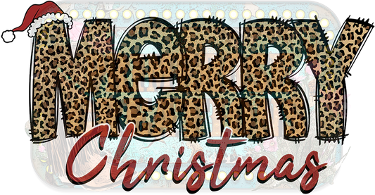 Design - Merry Christmas Leopard