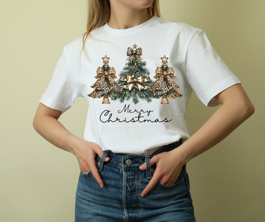 Design - Merry Christmas Leopard Trees