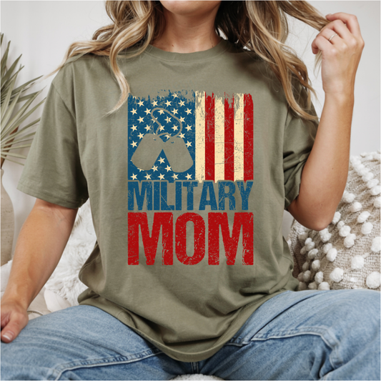 Military Mom Flag DTF Transfer