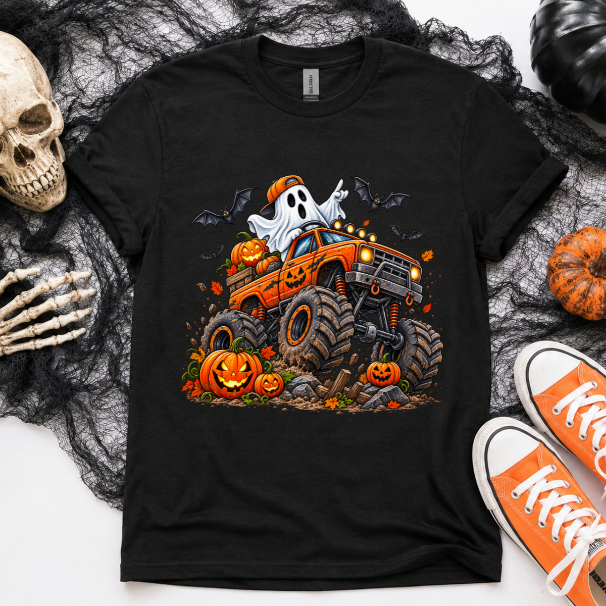 Monster Truck Ghost DTF Transfer