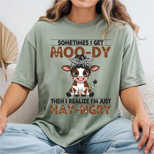 Moo-dy Hay-ngry DTF Transfer