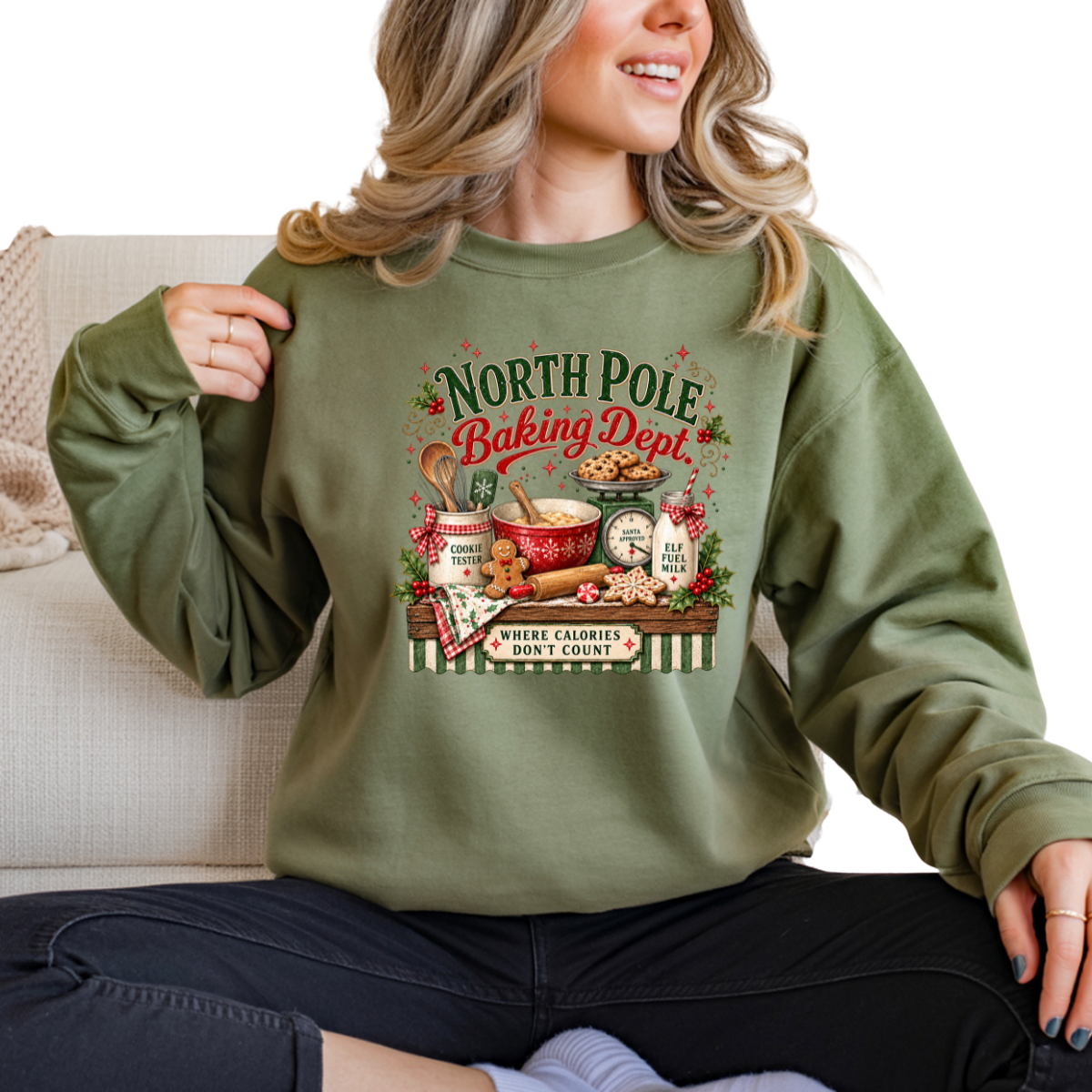 North Pole Baking Department DTF Transfer