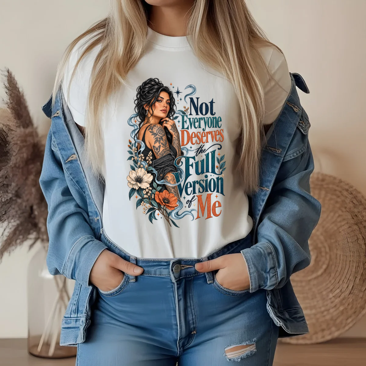 Not Everyone Deserves the Full Version of Me Brunette DTF Transfer