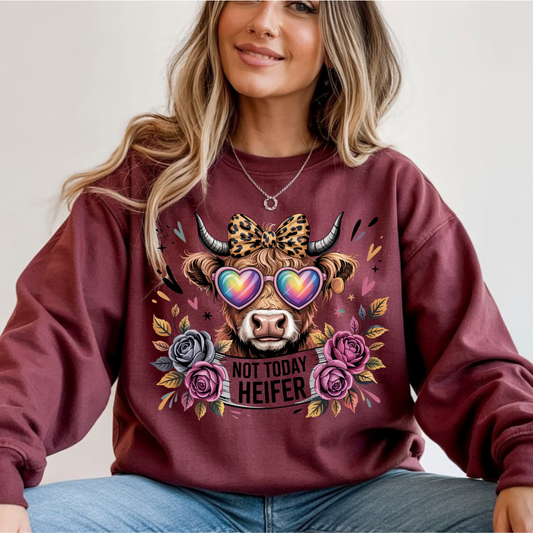 Not Today Heifer DTF Transfer