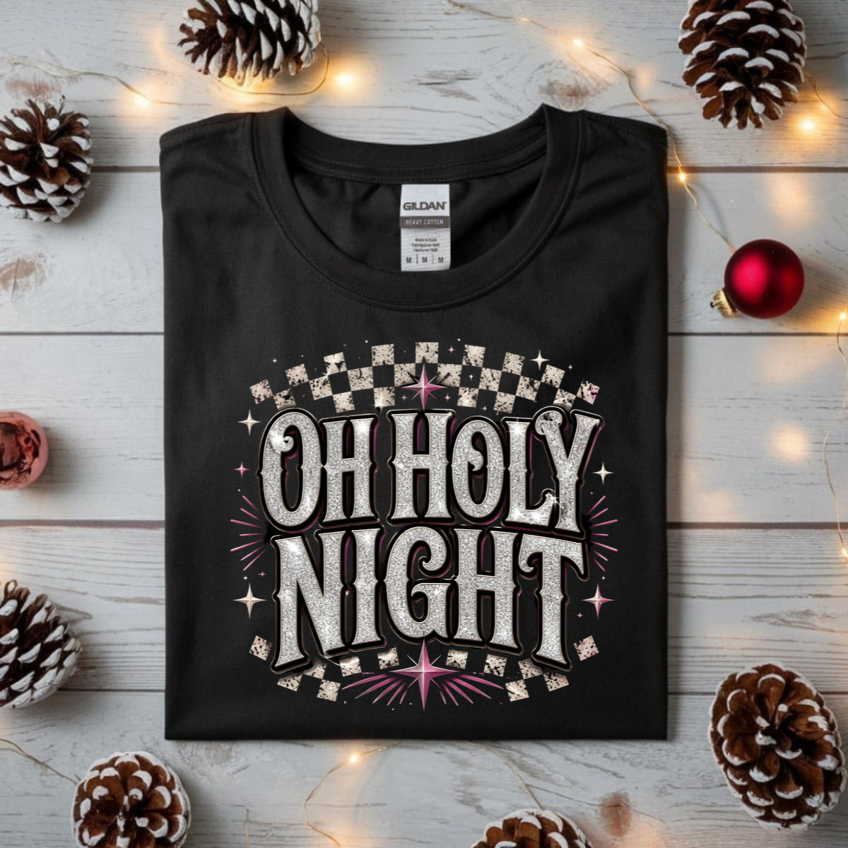 Oh Holy Night DTF Transfer