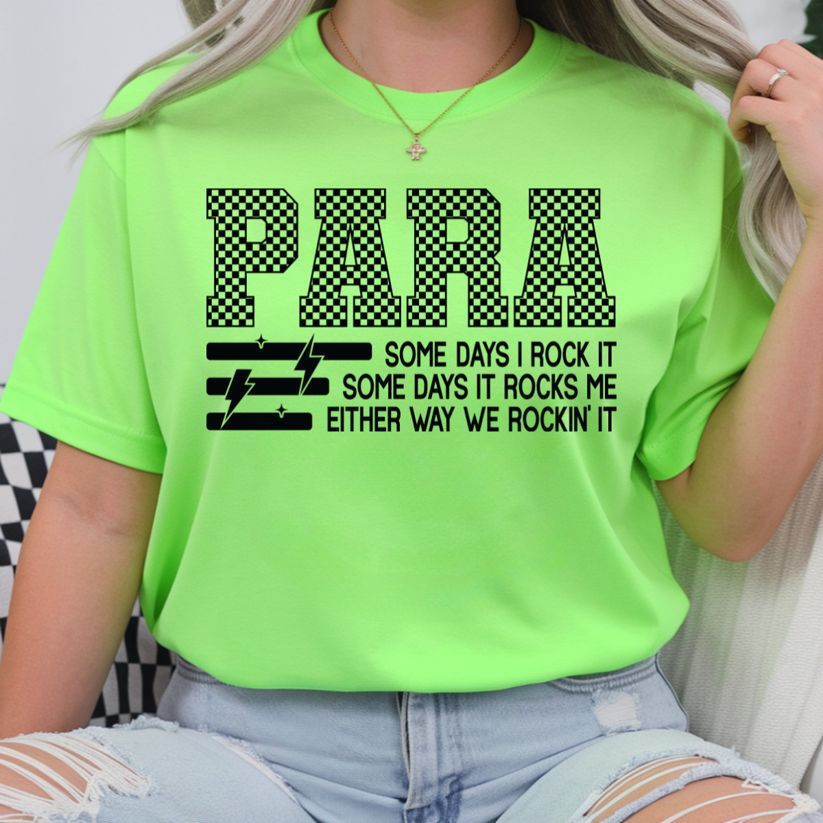 Para Some Days I Rock It DTF Transfer