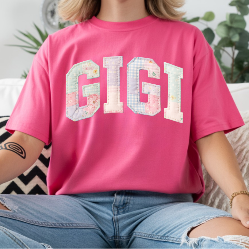 Patchwork Floral Gigi DTF Transfer