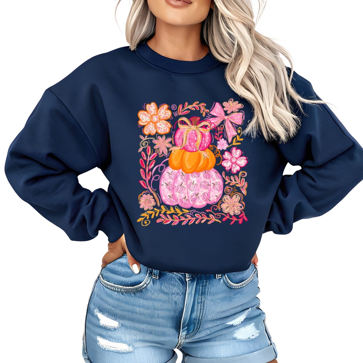Pink Pumpkin Trio DTF Transfer