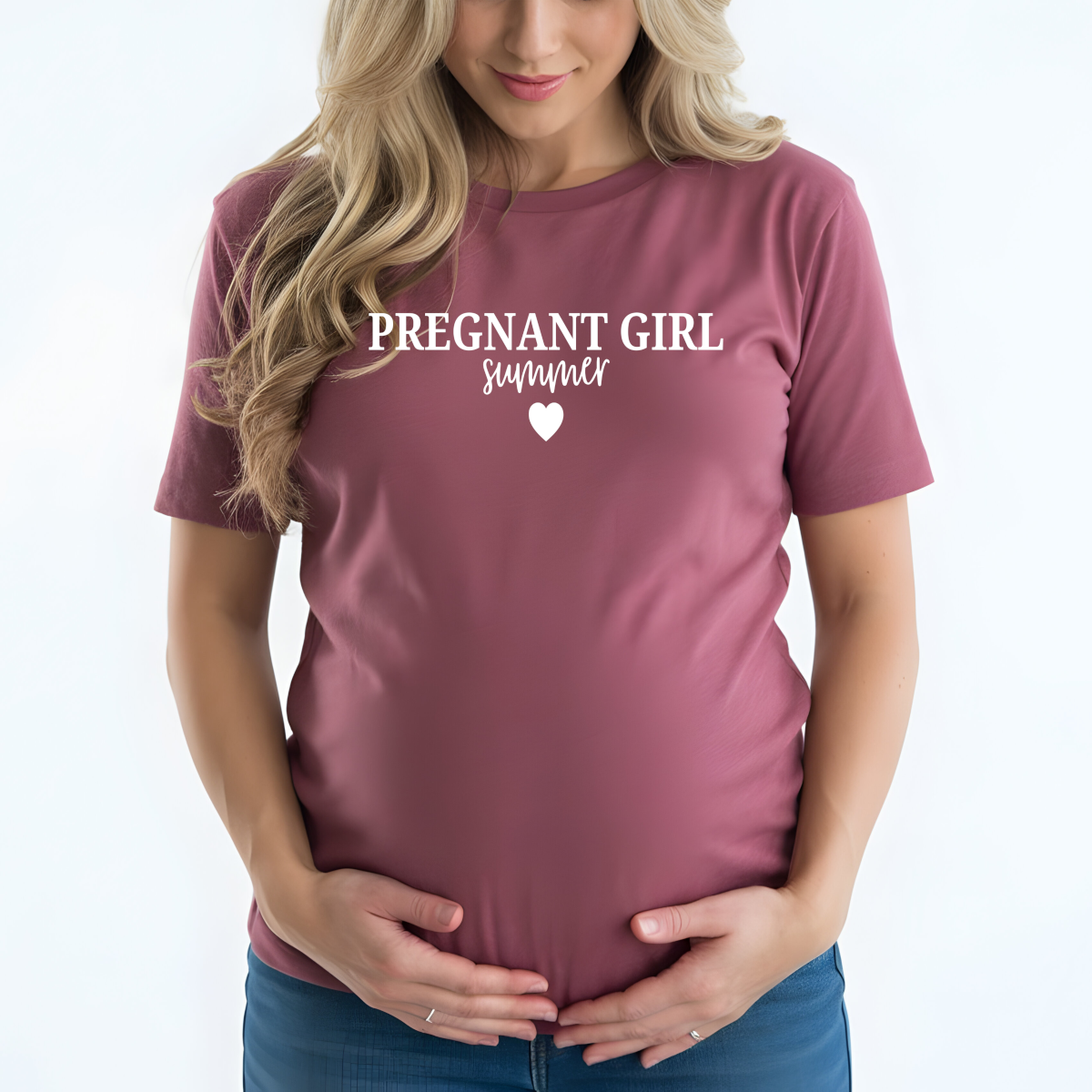 Pregnant Girl Summer DTF Transfer