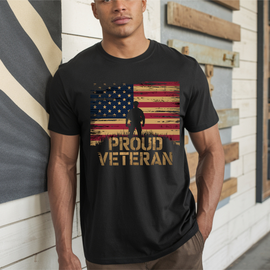 Proud Veteran DTF Transfer