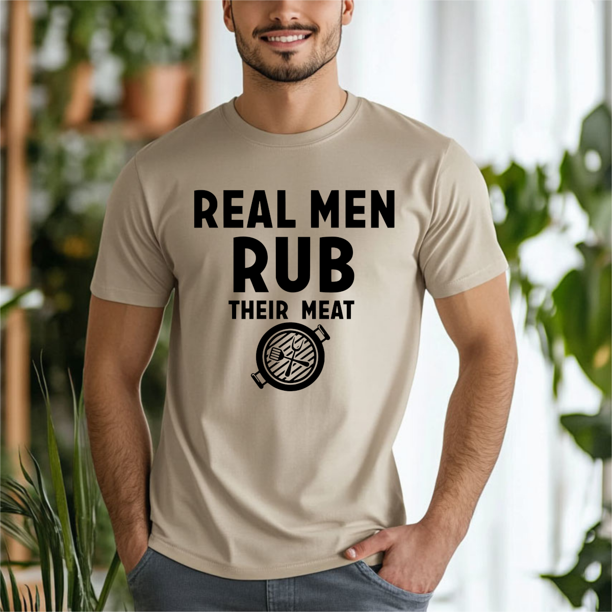 Real Men Rub Their Meat DTF Transfer