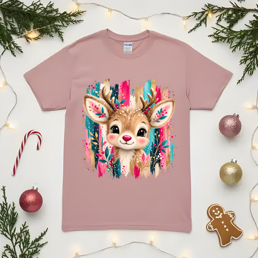 Reindeer Brush Strokes DTF Transfer