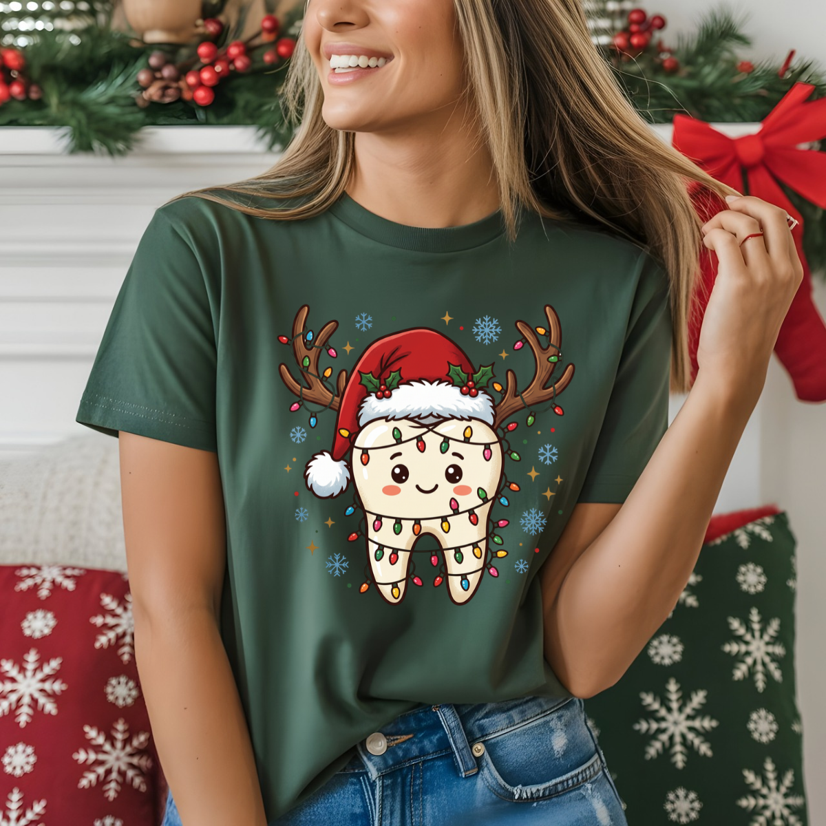 Reindeer Tooth - Dentist DTF Transfer