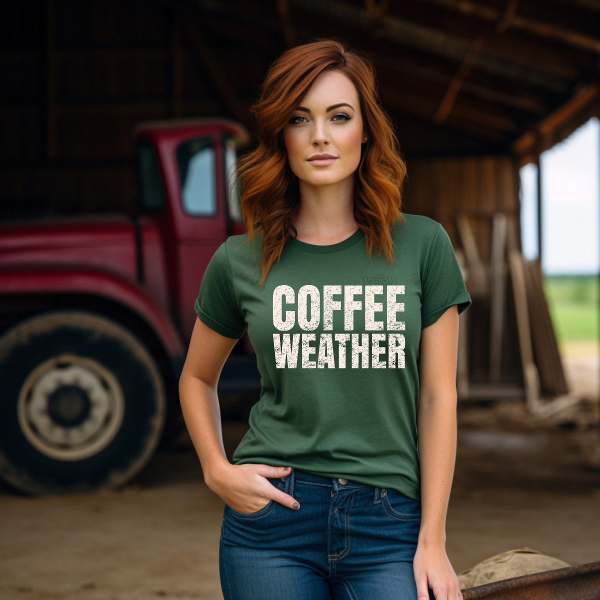 Retro Coffee Weather DTF Transfer