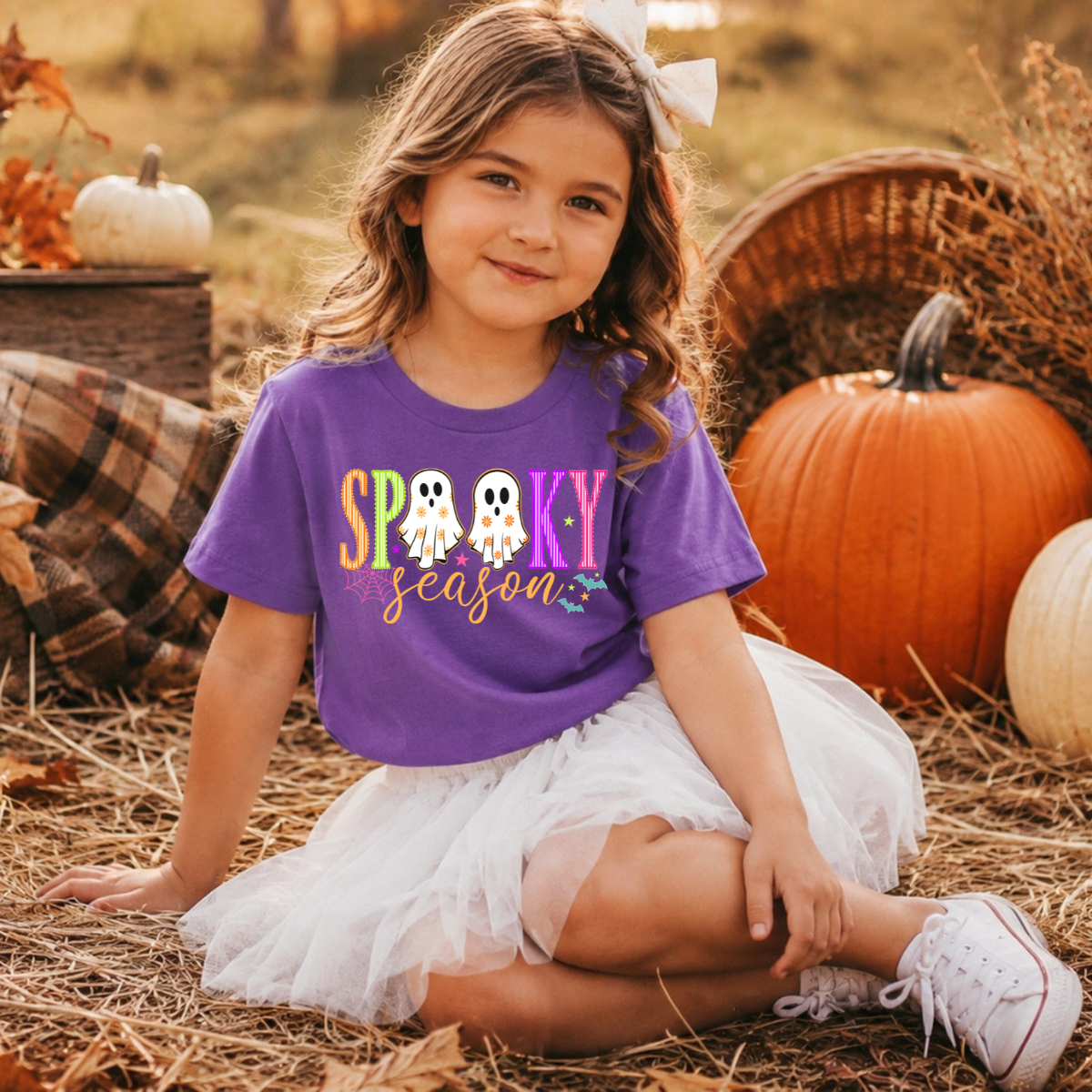 Retro Striped Spooky Season DTF Transfer