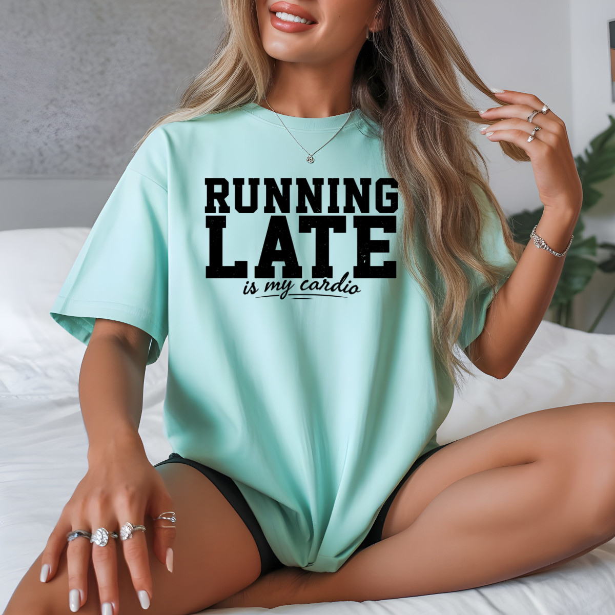 Running Late Is My Cardio DTF Transfer
