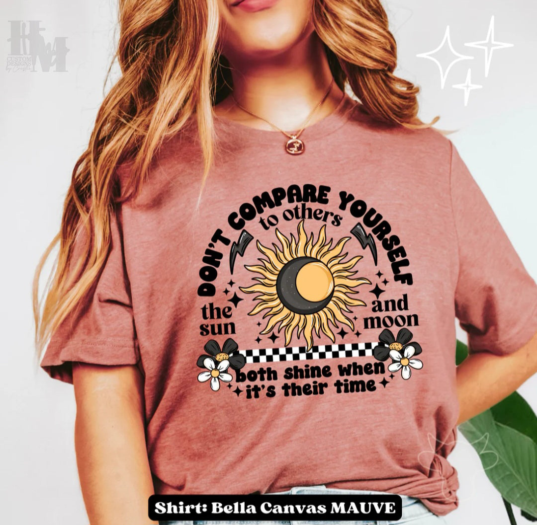 Design - Dont Compare Yourself - Glitter