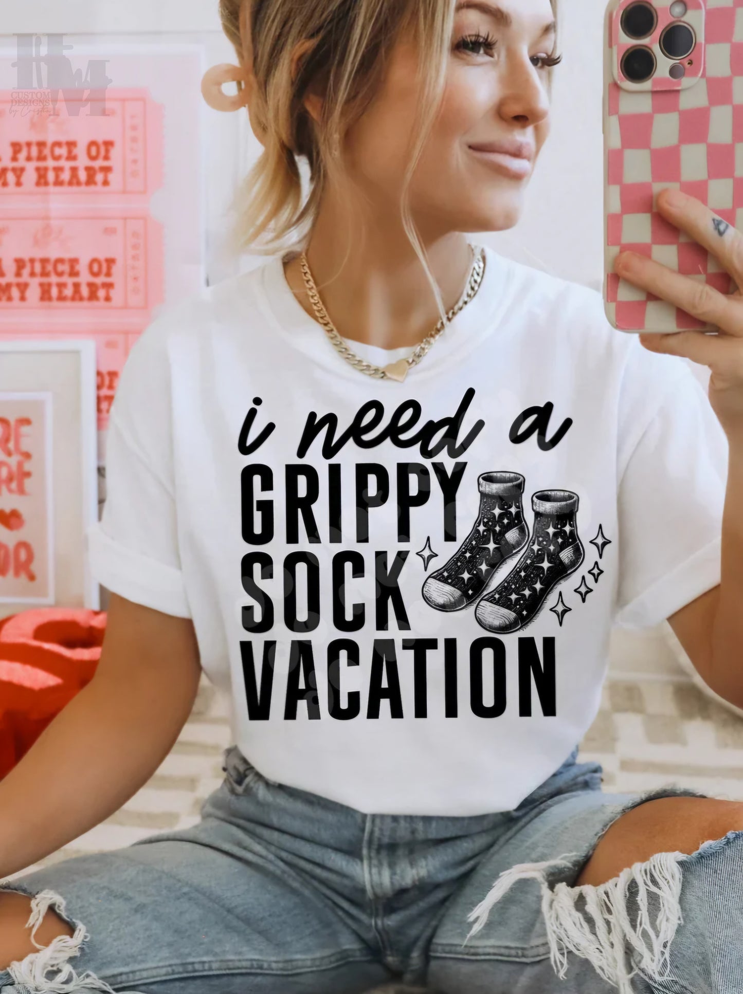 Design - Grippy Sock Vacation