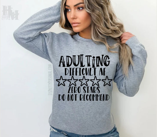 Design - Adulting Zero Stars