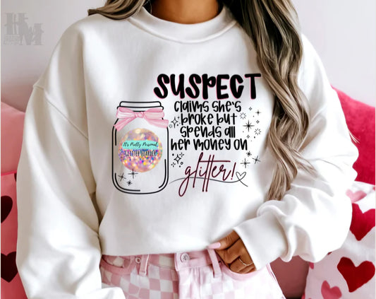 Design - Suspect Buys Glitter