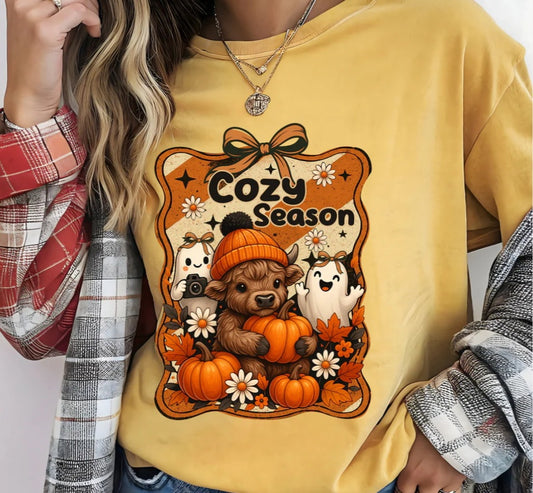 Design - Pumpkin Highland Cow