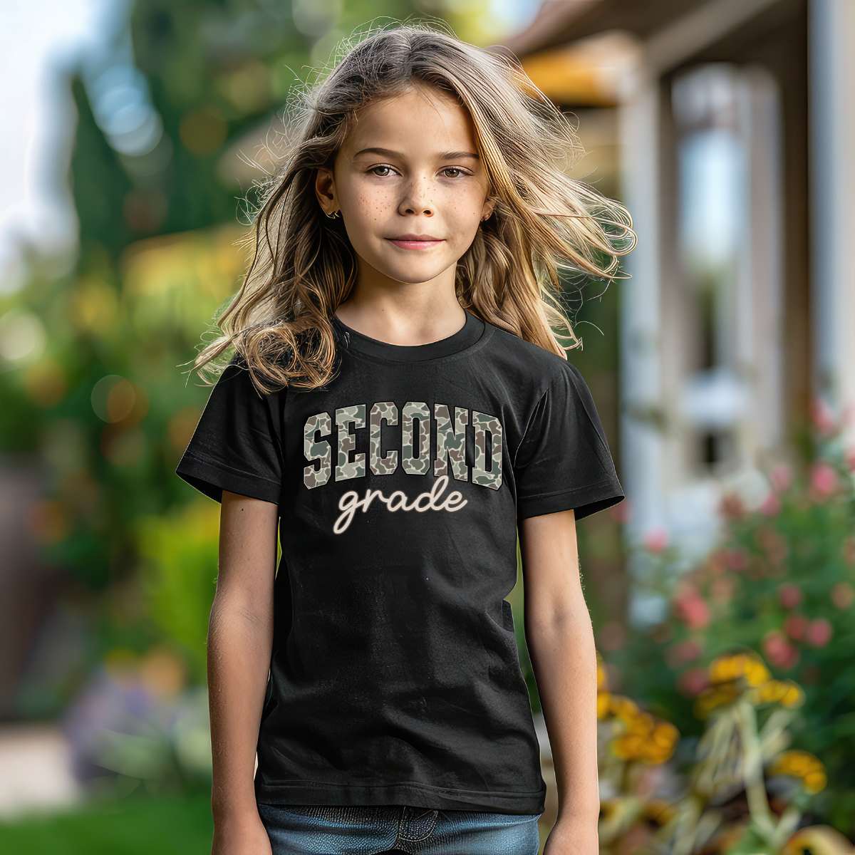 Camo Grade School DTF Transfer