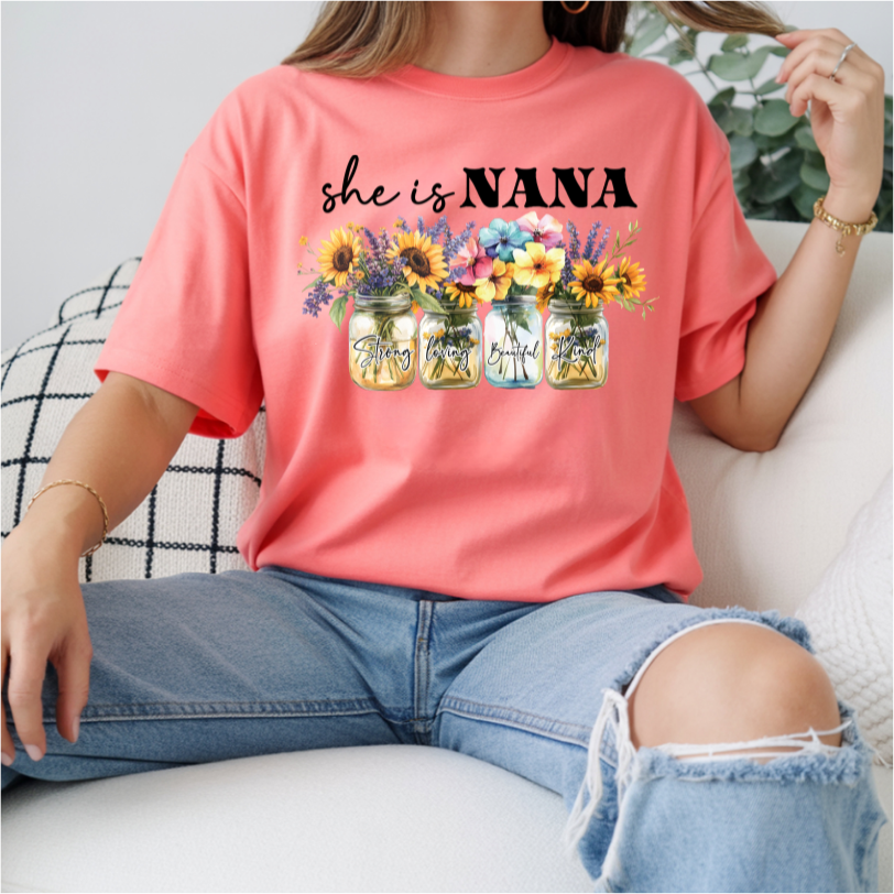She Is Nana DTF Transfer