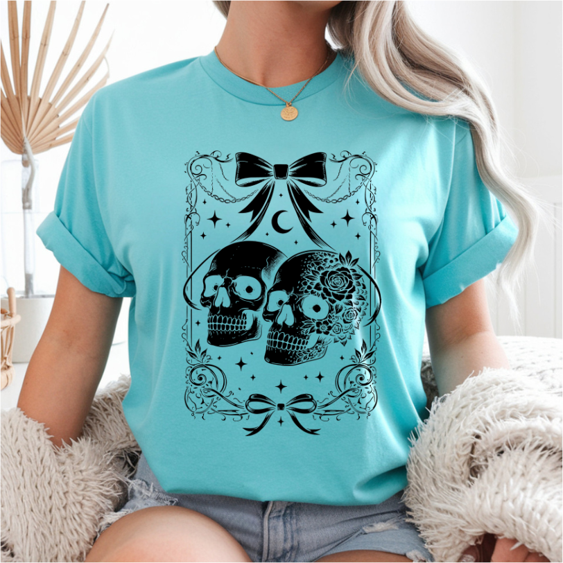 Skull Coquette DTF Transfer