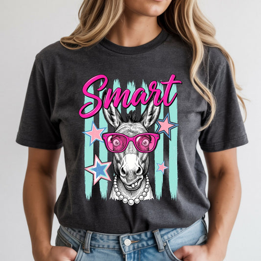 Smart Ass Girly Donkey DTF Transfer
