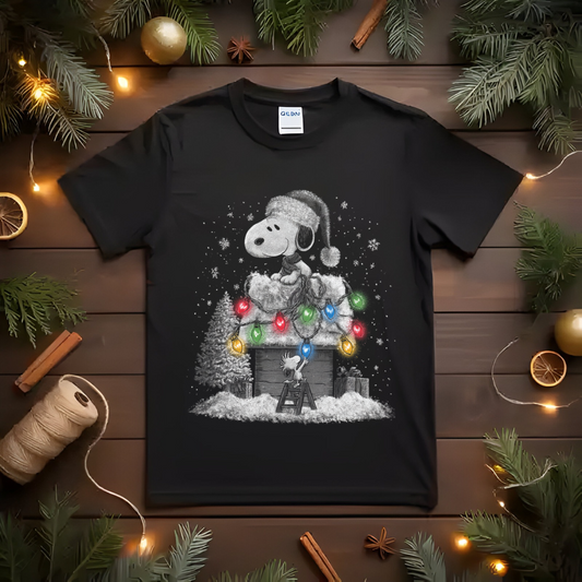 Snoopy Dog House Christmas DTF Transfer