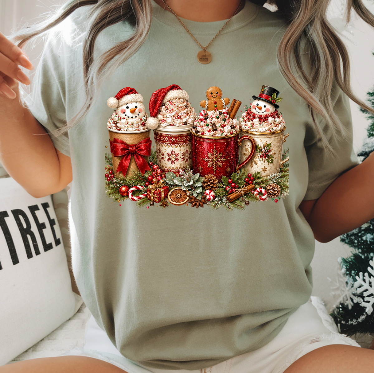 Snowman Hot Coco DTF Transfer