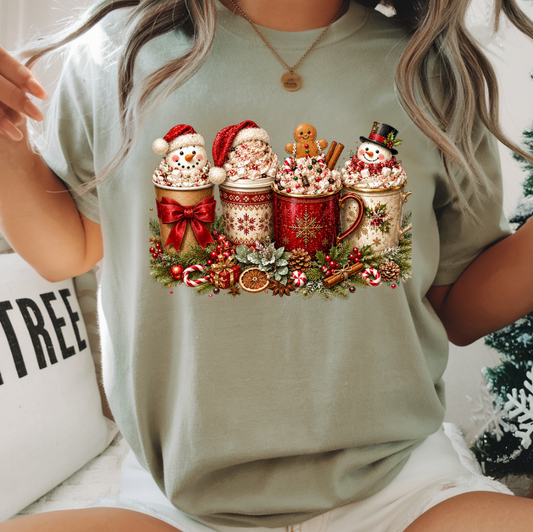 Snowman Hot Coco DTF Transfer