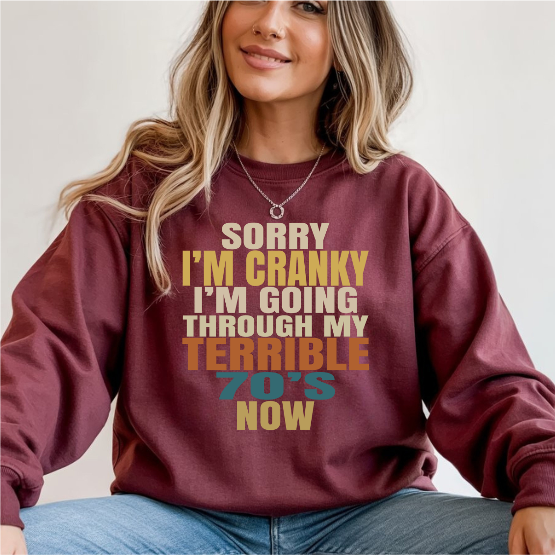 Sorry I'm Cranky Terrible 70's DTF Transfer