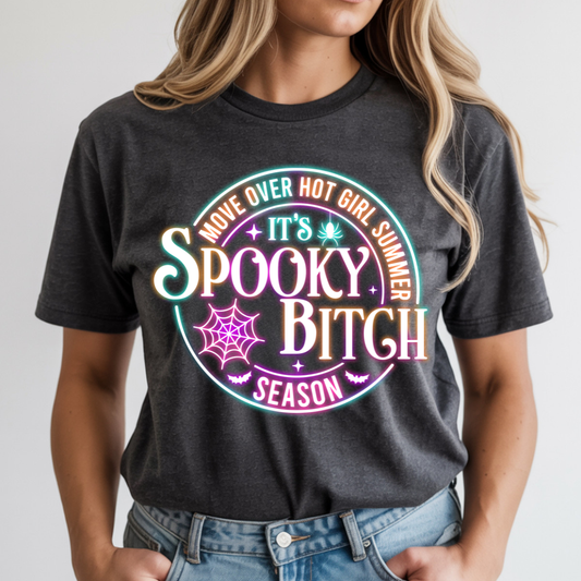 Spooky Bitch Season Neon DTF Transfer