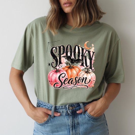 Spooky Season Bat Pumpkin DTF Transfer