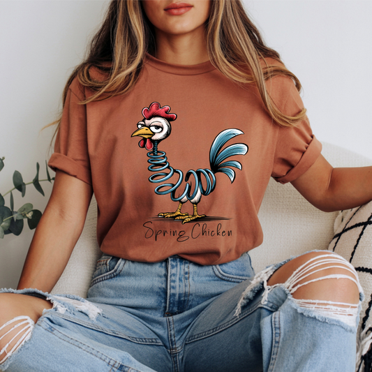 Spring Chicken DTF Transfer