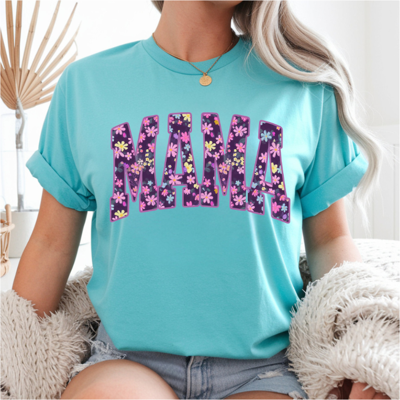 Spring Flowers Mama DTF Transfer