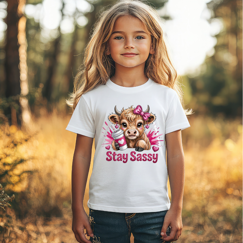 Stay Sassy Highland Cow DTF Transfer