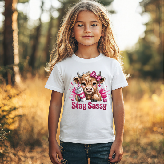 Stay Sassy Highland Cow DTF Transfer