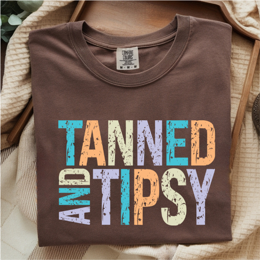Tanned And Tipsy DTF Transfer