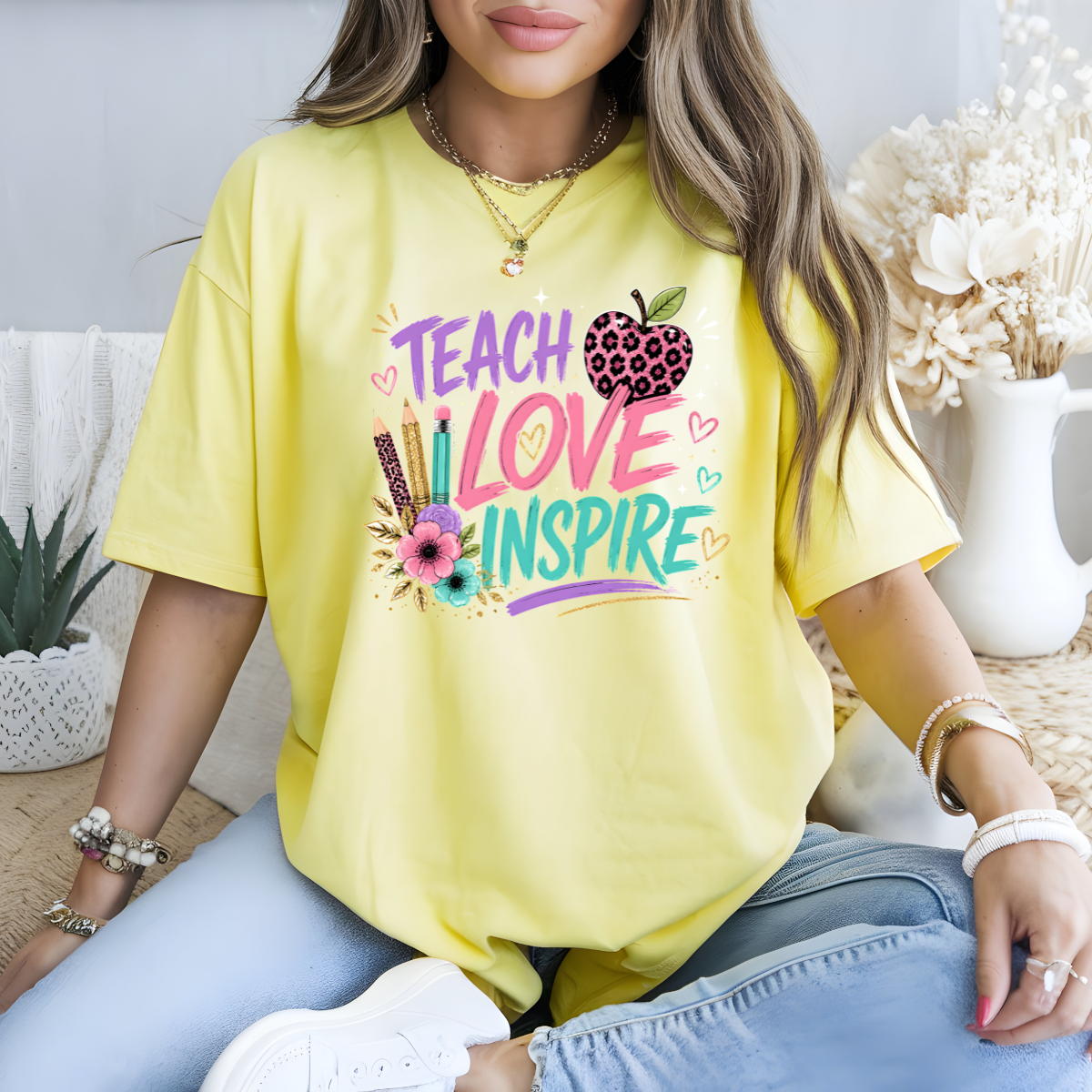 Teach Love Inspire DTF Transfer