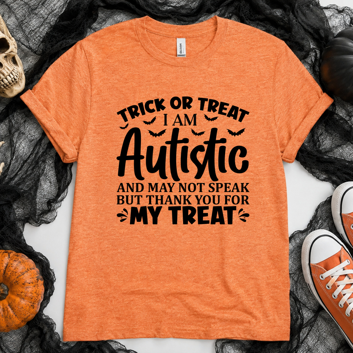 Trick Or Treat I Am Autistic DTF Transfer