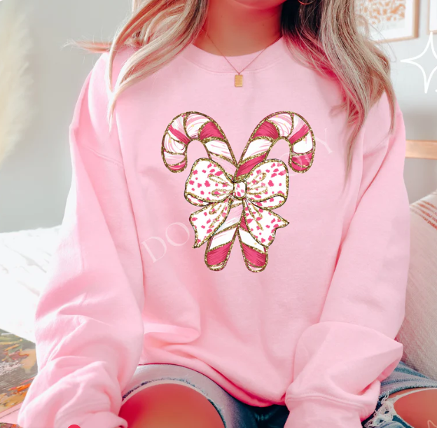 Design - Twisted Candy Canes (Glitter)