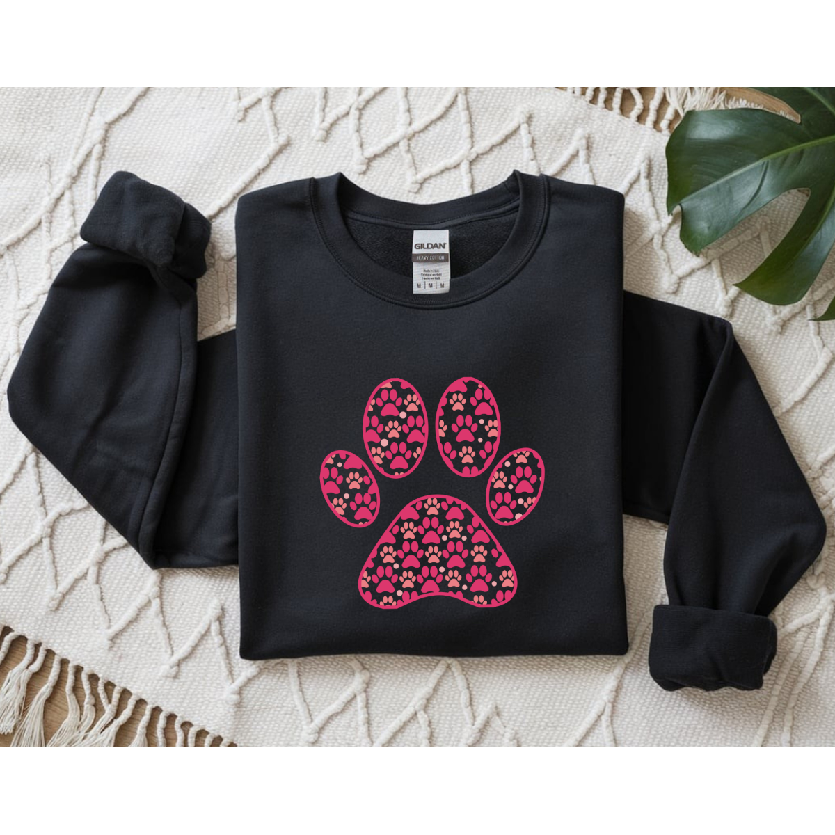 Valentines Paw Print DTF Transfer