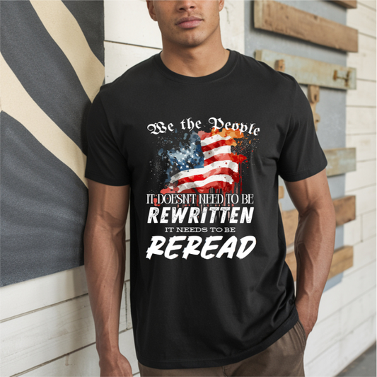 We The People ReRead DTF Transfer